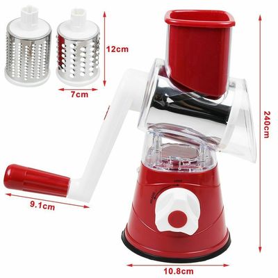 Máy xay pho mát xoay tay vòng Tumbling Box Shredder trống để xé rau