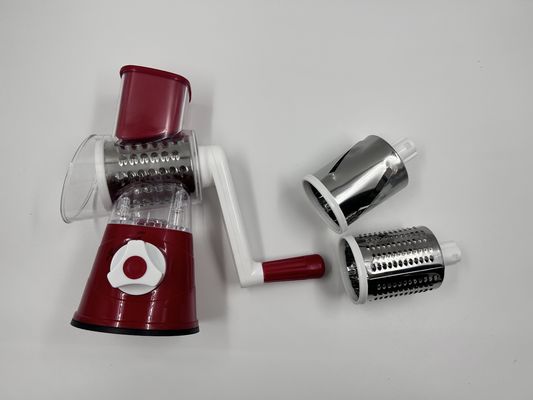 Máy xay pho mát xoay tay vòng Tumbling Box Shredder trống để xé rau