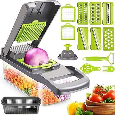 Hãy sáng tạo trong nhà bếp với máy cắt rau quả 12 trong 1 của chúng tôi