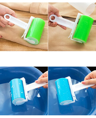 Blue Pet Hair Remover Lint Roller với tấm dính có thể tái sử dụng và nắp có thể giặt