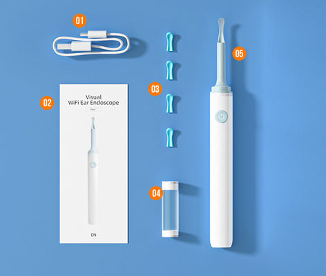 3.9mm HD Digital WiFi Ear Otoscope với chức năng hướng AI và kết nối WiFi