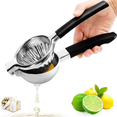 340G Lemon Citrus Press Juicer với cấu trúc thép không gỉ và tay cầm silicone mềm