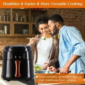 6L 3L màn hình cảm ứng Máy nướng không khí kép Máy nướng sâu điện Tủ lò thông minh không dầu Máy nướng không khí nhựa