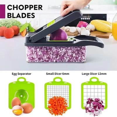 Máy cắt nhựa đa năng cho trái cây rau quả Công cụ nhà bếp bền 35.5x11.8x11.8cm