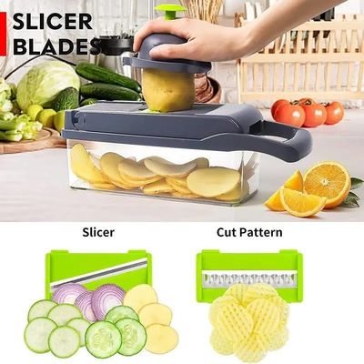 Máy cắt nhựa đa năng cho trái cây rau quả Công cụ nhà bếp bền 35.5x11.8x11.8cm