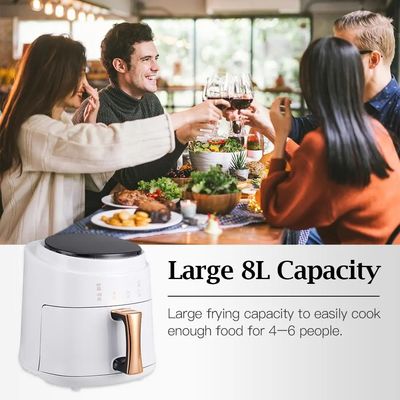 Thương mại 8l thép không gỉ Liner Custom Silver Crest Air Fryers để nấu ăn
