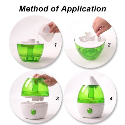 Thiết bị làm ẩm không tiếng động dung lượng 1,0-2,5L cho phòng gia đình và phòng trẻ em Bảo vệ thiếu nước