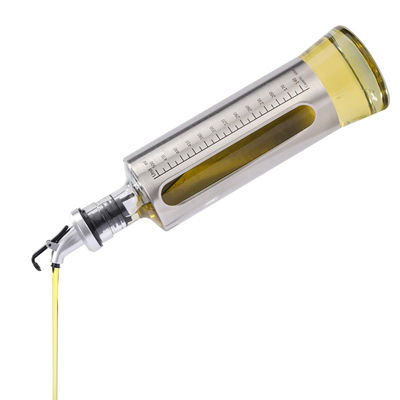 Thép không gỉ Double Glass Container Dầu thơm Nhà bếp Olive Oil Spray chai với cân