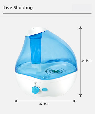 Ống ẩm siêu âm thầm lặng 28dB cho phòng ngủ và Ống ẩm không khí sương mù mát