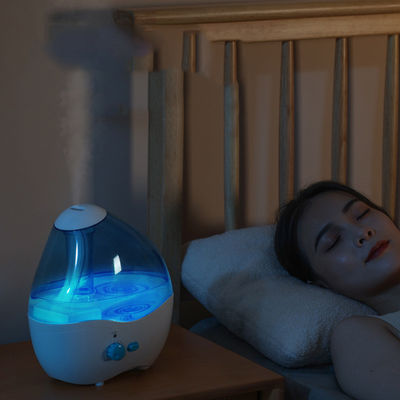 Ống ẩm siêu âm thầm lặng 28dB cho phòng ngủ và Ống ẩm không khí sương mù mát