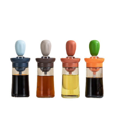 Thức uống dầu bếp bền vững với cân và bàn chải nướng silicone cho gia đình