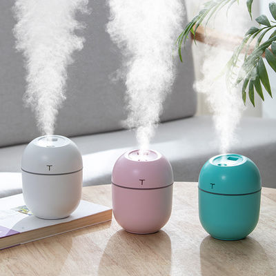 Máy làm ẩm không khí siêu âm di động 220ml với đèn đêm LED và bộ khuếch tán mùi USB