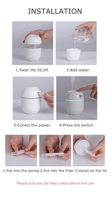 Nhà ẩm phòng ngủ đầy màu sắc với dầu thơm và đèn LED
