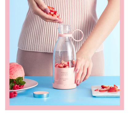 Không có Máy pha trộn mini Juicer Cup nhựa USB di động được điều khiển bởi ứng dụng cho nước ép và nước ép