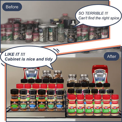 28.8*15.5*29.8cm Lacquer Spice Rack Organizer cho phòng tắm