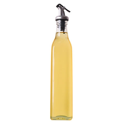 Square Calcium Na Glass Vinegar Olive Oil Dispenser chai với vòi phun