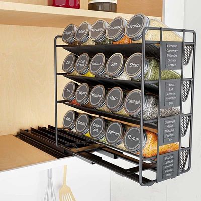 Thực tế 4 lớp kéo ra gia vị tổ chức cho tủ và tổ chức nhà bếp