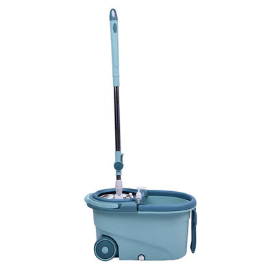 Logo tùy chỉnh Khả năng làm sạch sàn cao Microfiber Spinning Mop Bucket 360 Rotating Dual Drive