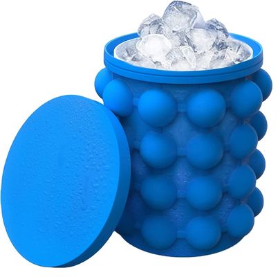 267 gram Đồ xách silicone bán tròn Tiết kiệm không gian Thùng băng với nắp màu xanh / Đỏ / vàng
