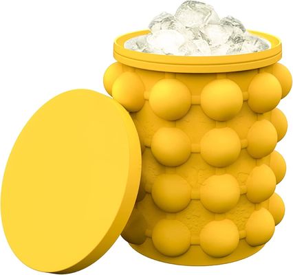 267 gram Đồ xách silicone bán tròn Tiết kiệm không gian Thùng băng với nắp màu xanh / Đỏ / vàng