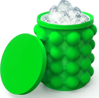 267 gram Đồ xách silicone bán tròn Tiết kiệm không gian Thùng băng với nắp màu xanh / Đỏ / vàng