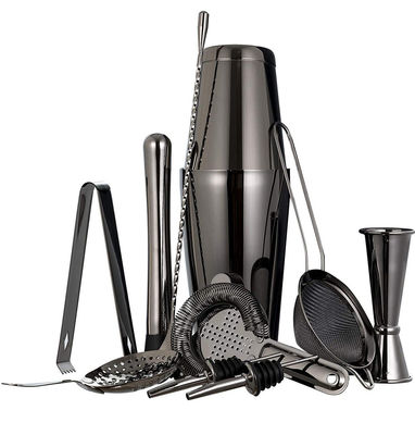 Thiết kế cổ điển 11 bộ Bartender Kit Cocktail Smoker Set 750ml/600ml để sản xuất