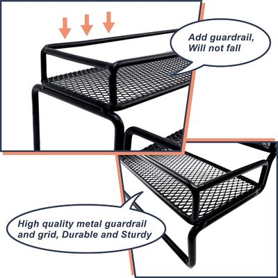 Thực phẩm sắt nướng mài hương vị Rack tổ chức cho tủ 4 Tier bước người giữ kệ