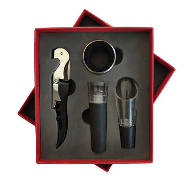 Thép không gỉ Red Seahorse Knife Gift Box Bar Tools Type Corkscrew Wine Opener Set