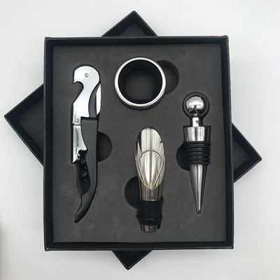 Thép không gỉ Red Seahorse Knife Gift Box Bar Tools Type Corkscrew Wine Opener Set