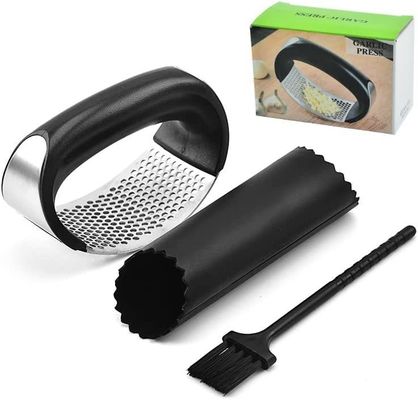 Logo tùy chỉnh Dụng cụ rau quả Thép không gỉ Tấm tỏi Chopper Công cụ thiết bị bếp