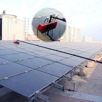 Máy tính kính tấm pin mặt trời Máy rửa bàn chải phun nước