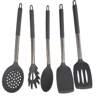 Đặt sẵn muỗng silicone không dính để chiên cá rò rỉ Spatula Bộ dụng cụ nấu ăn gia đình