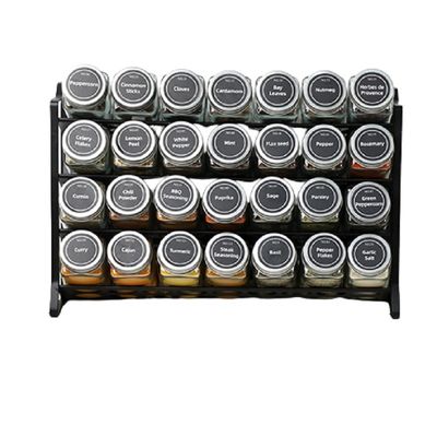 3-Tier Spice Rack Standing Type Metal Seasoning Bottle Organizer cho quầy nhà bếp