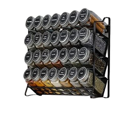 3-Tier Spice Rack Standing Type Metal Seasoning Bottle Organizer cho quầy nhà bếp