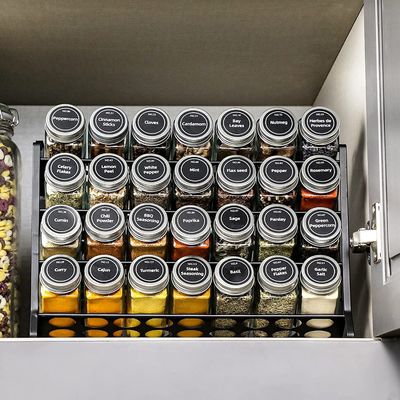 3-Tier Spice Rack Standing Type Metal Seasoning Bottle Organizer cho quầy nhà bếp