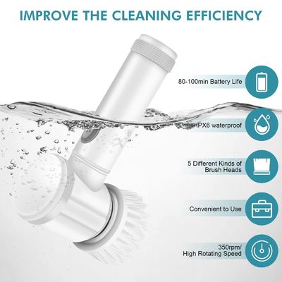 8 trong 1 Máy lau rửa xoay điện cho nhà bếp phòng tắm và rửa chén
