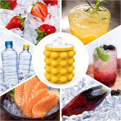 Đặt hàng thiết kế hiện đại Silicone Ice Cube Bucket để tiết kiệm không gian Vật liệu chất lượng thực phẩm