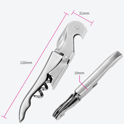 Máy mở rượu bằng thép không gỉ với dao ngựa biển đa chức năng 12 * 2,2 * 1,1cm Khoảng 30g