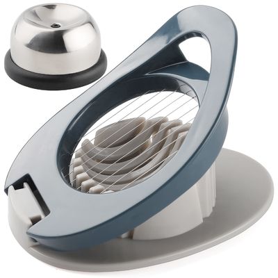 Máy cắt trứng bằng thép không gỉ cho trứng đun sôi Sợi cắt trứng bằng tay 12 * 8.3 * 3.2cm