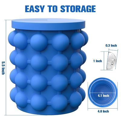 Logo tùy chỉnh Đèn băng bán tròn Đống băng với nắp Pub Blue and Red