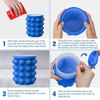 Logo tùy chỉnh Đèn băng bán tròn Đống băng với nắp Pub Blue and Red