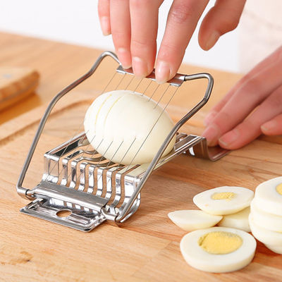 Thép không gỉ bảo quản trứng thịt nướng chuối cắt 14 * 9.5 * 2.2cm Công cụ trứng cho trứng đun sôi