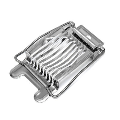 Thép không gỉ bảo quản trứng thịt nướng chuối cắt 14 * 9.5 * 2.2cm Công cụ trứng cho trứng đun sôi