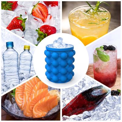 Logo tùy chỉnh Đèn băng bán tròn Đống băng với nắp Pub Blue and Red