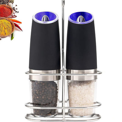 Máy xay muối gia vị nhà bếp bền vững với bộ máy xay muối ớt điện ánh sáng xanh
