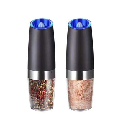 Máy xay muối gia vị nhà bếp bền vững với bộ máy xay muối ớt điện ánh sáng xanh