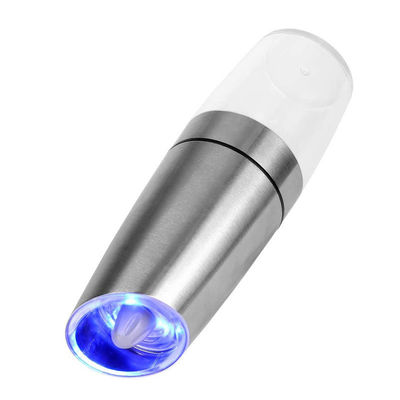 Máy xay muối gia vị nhà bếp bền vững với bộ máy xay muối ớt điện ánh sáng xanh