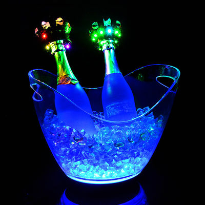 Hình hình hình bầu dục đèn LED sang trọng nhấp nháy rượu vang Vodka Whiskey Sâm-panh Xô cho bữa tiệc bar KTV
