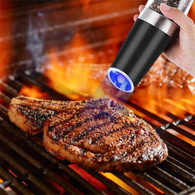Máy xay muối gia vị nhà bếp bền vững với bộ máy xay muối ớt điện ánh sáng xanh