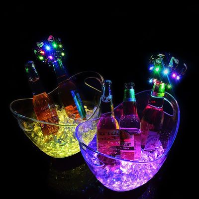 Hình hình hình bầu dục đèn LED sang trọng nhấp nháy rượu vang Vodka Whiskey Sâm-panh Xô cho bữa tiệc bar KTV